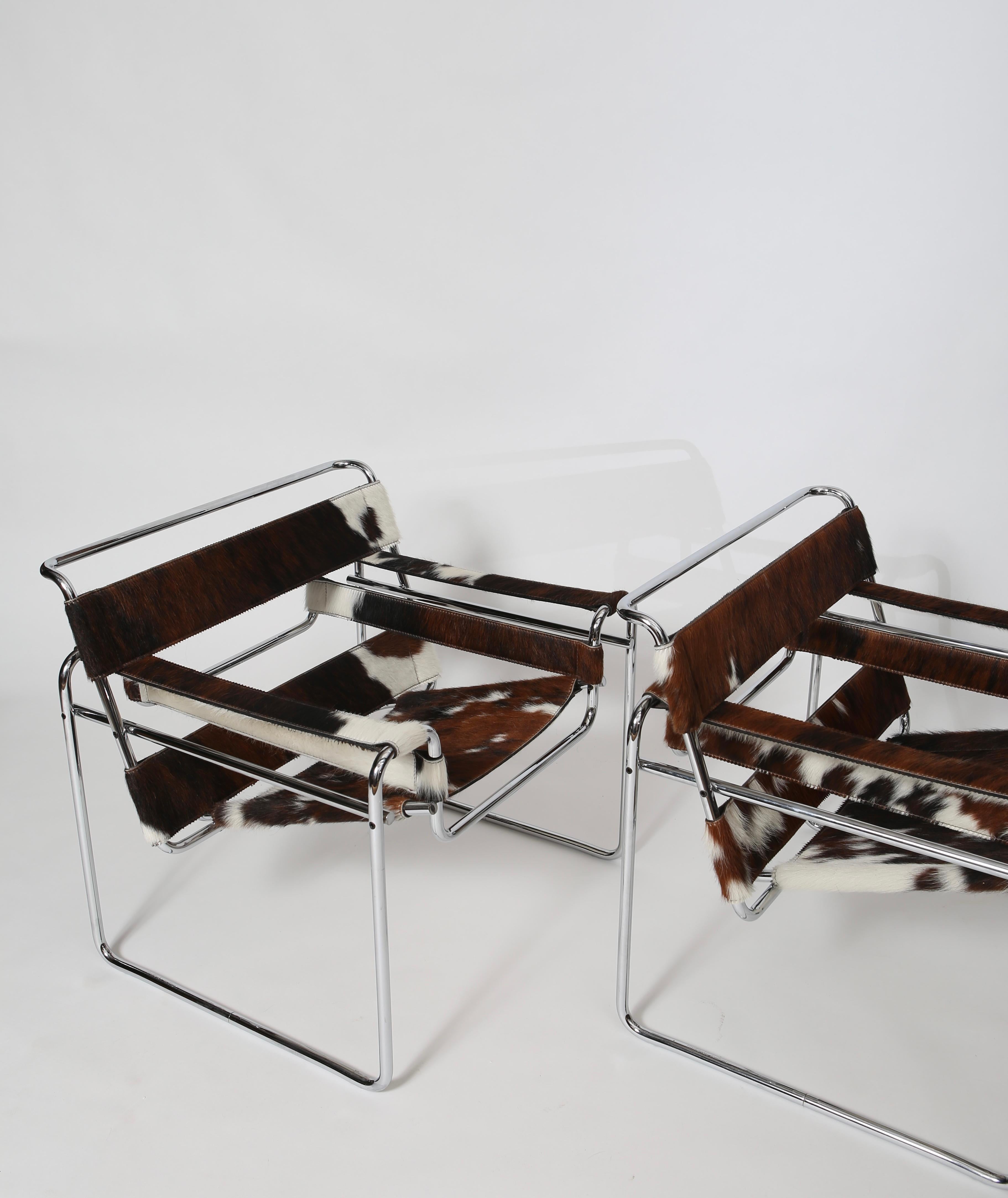 Paire de chaises Wassily de Marcel Breuer pour Knoll 2