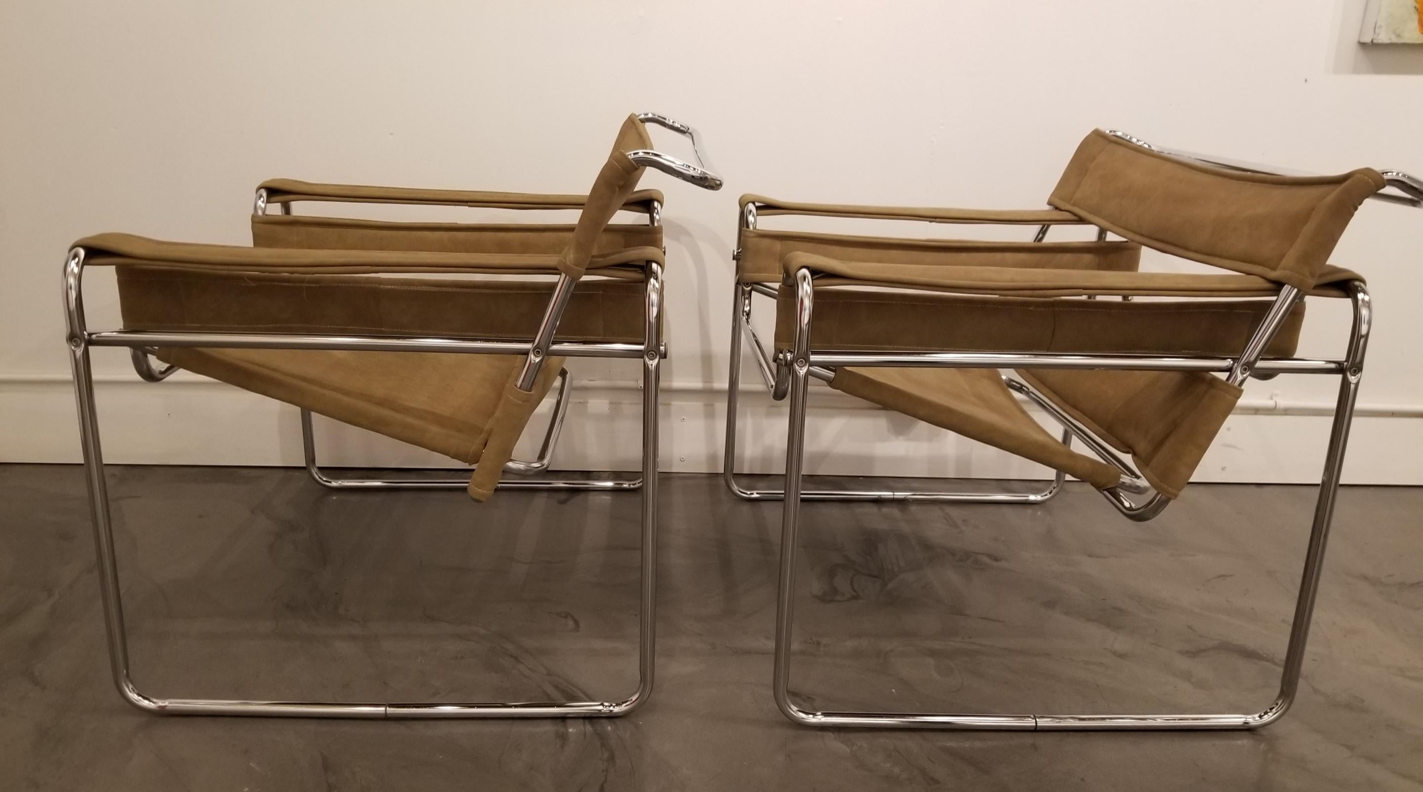 Mid-Century Modern Wassily Chairs by Marcel Breuer