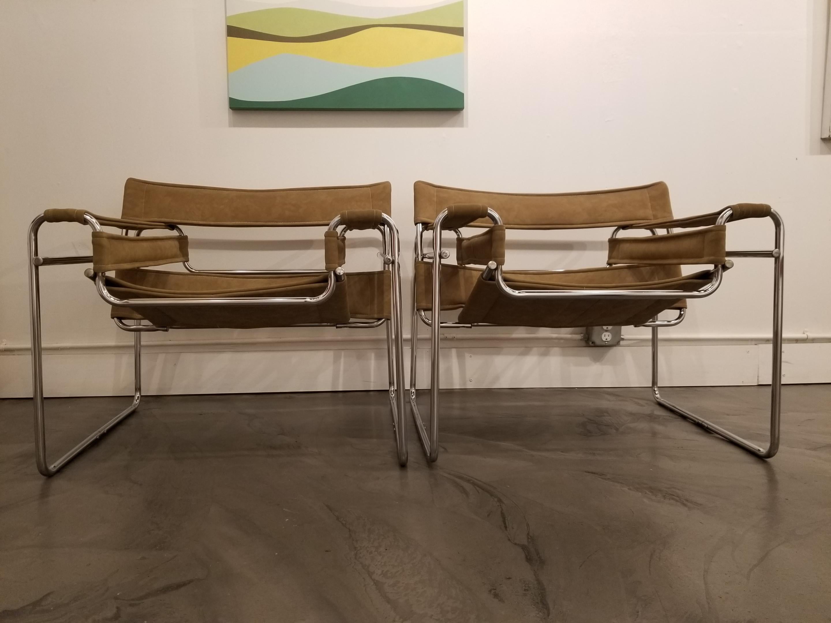 Polished Wassily Chairs by Marcel Breuer