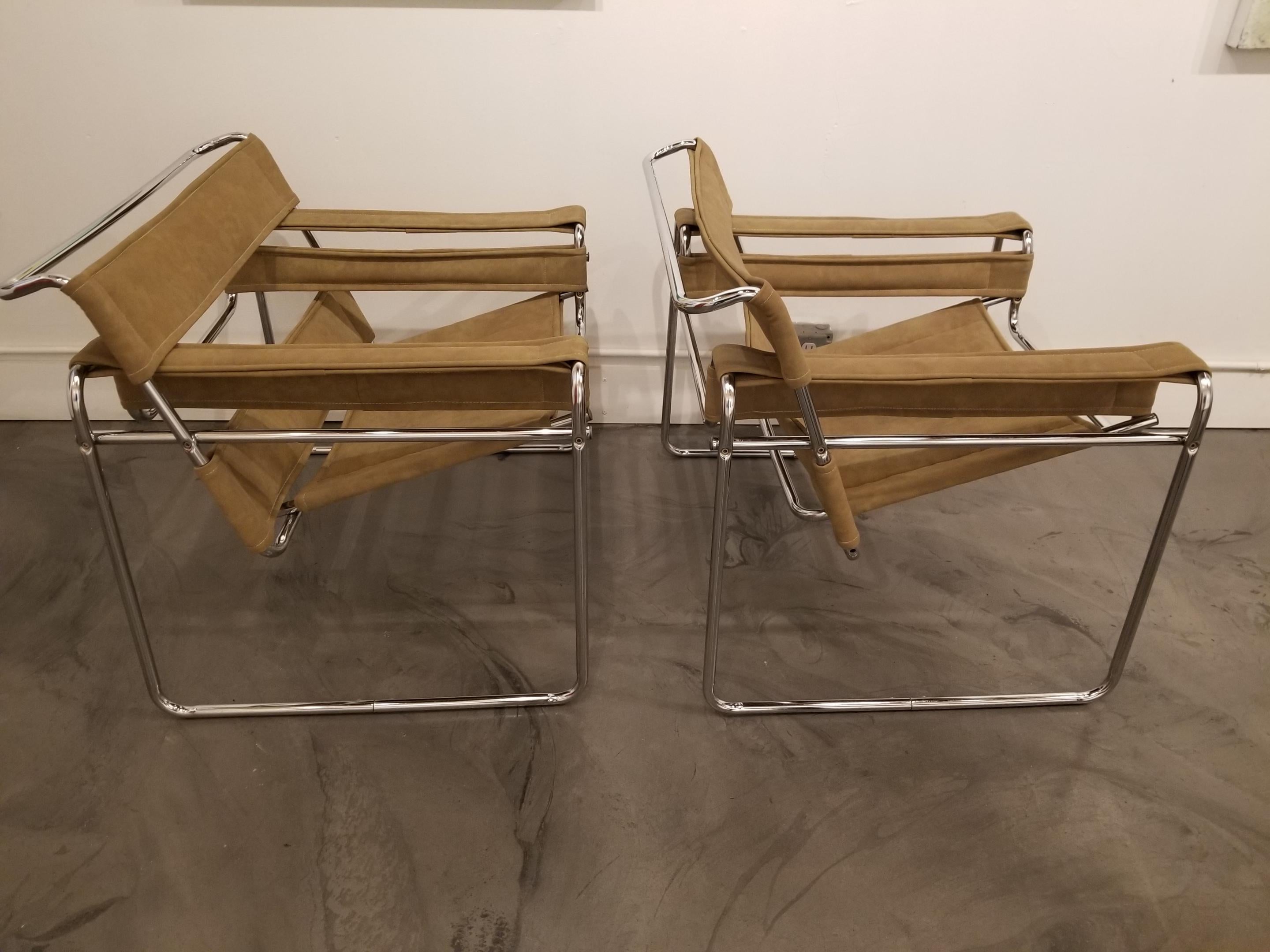 Wassily Chairs by Marcel Breuer In Good Condition In Fulton, CA