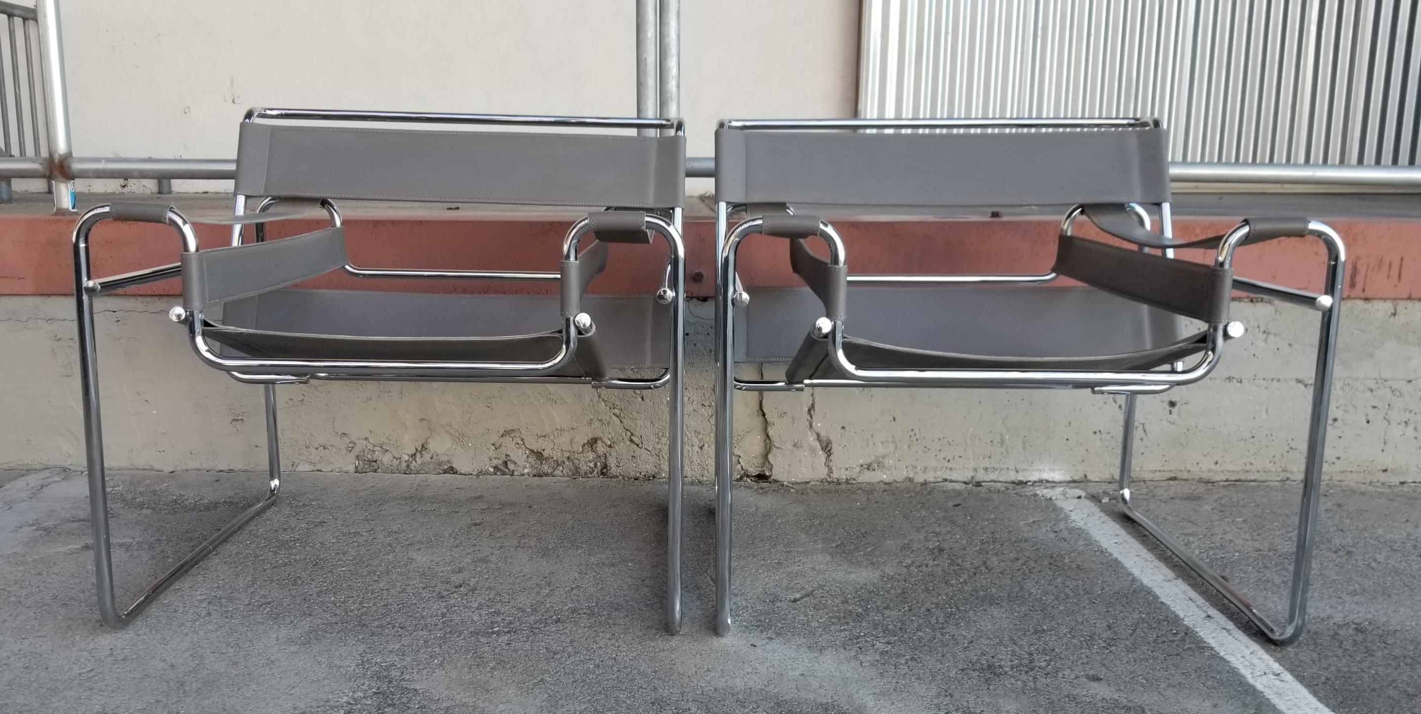 Wassily Chairs by Marcel Breuer In Good Condition In Fulton, CA