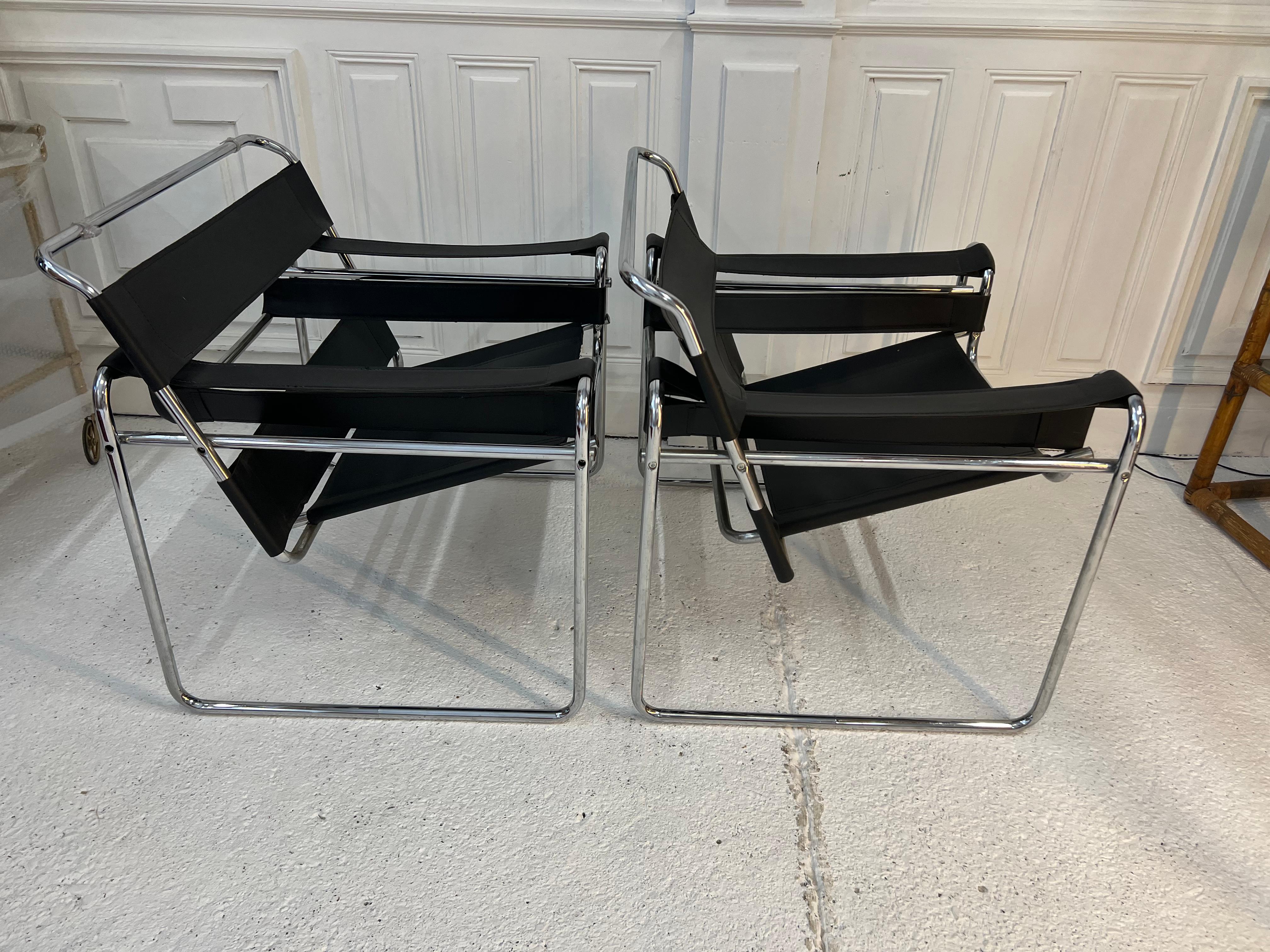 20th Century Wassily Chairs Marcel Breuer Bauhaus Period For Sale