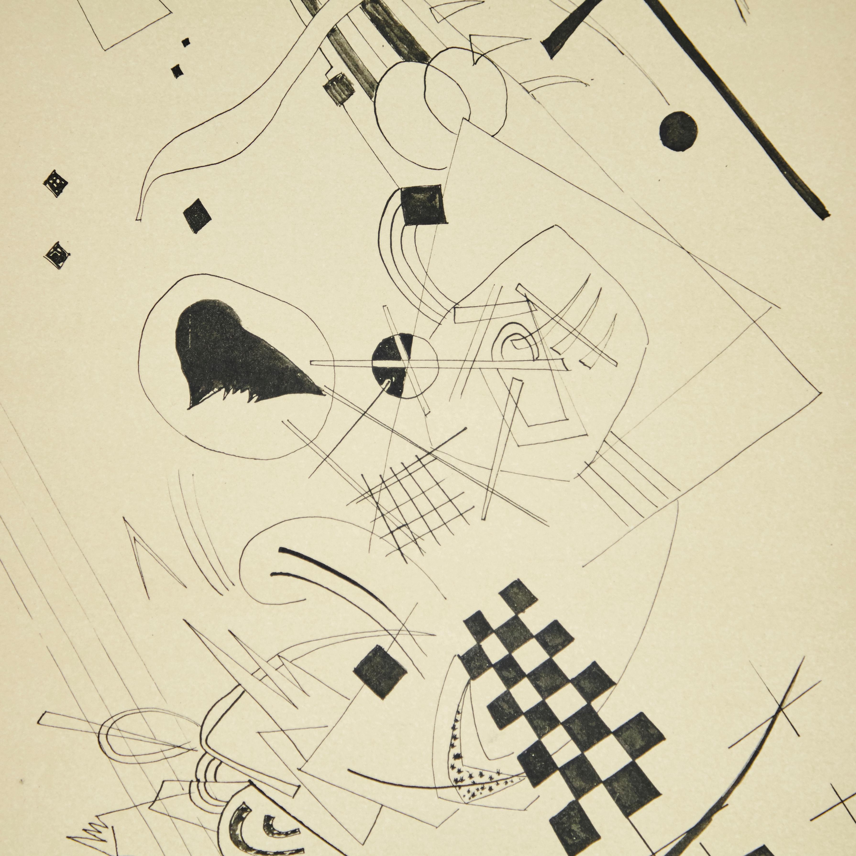 Mid-Century Modern Wassily Kandinsky Abstract Etching, circa 1960 