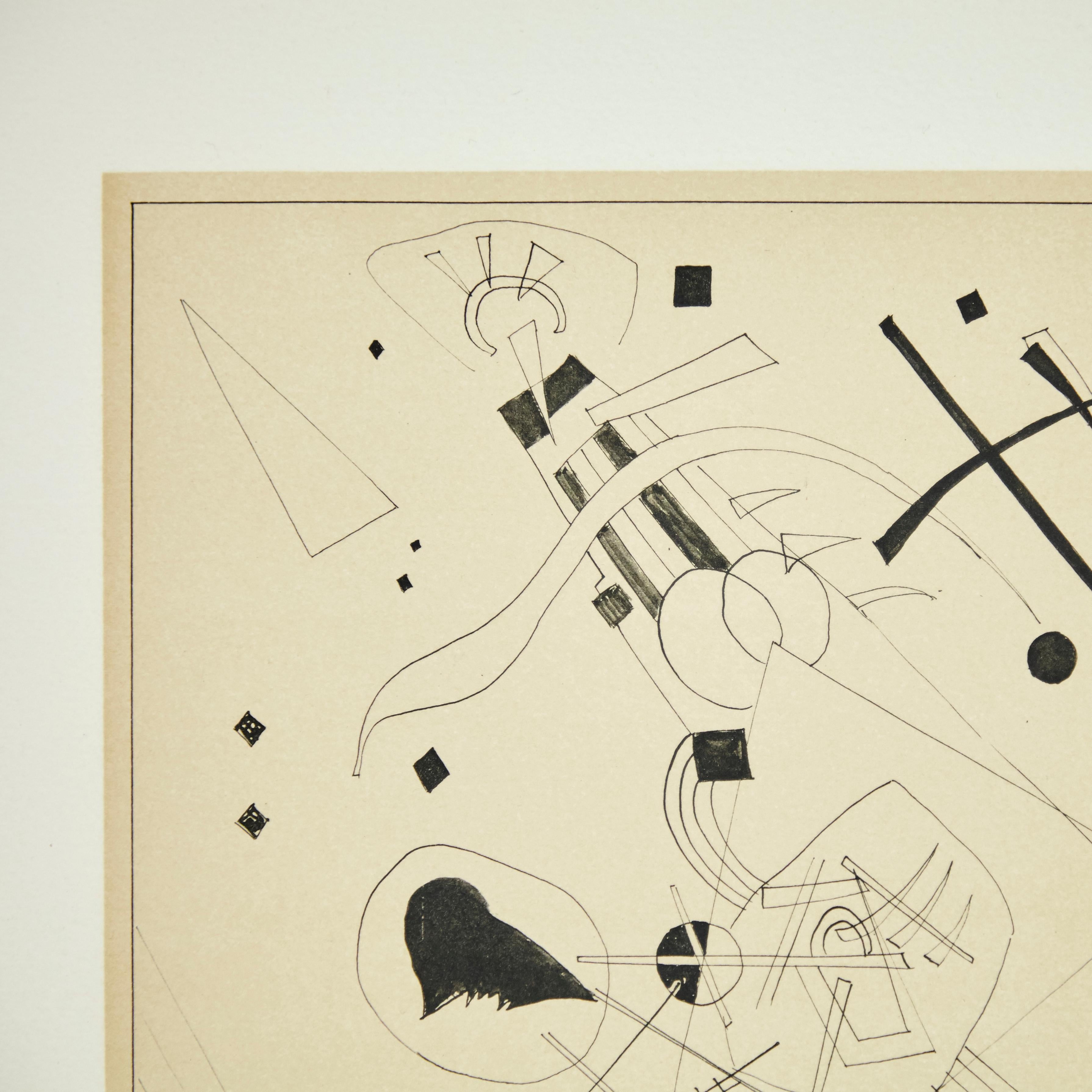 Etched Wassily Kandinsky Abstract Etching, circa 1960 