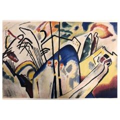 After Wassily Kandinsky “Composition 1911 I” Signed Lithograph, Paris, 1955