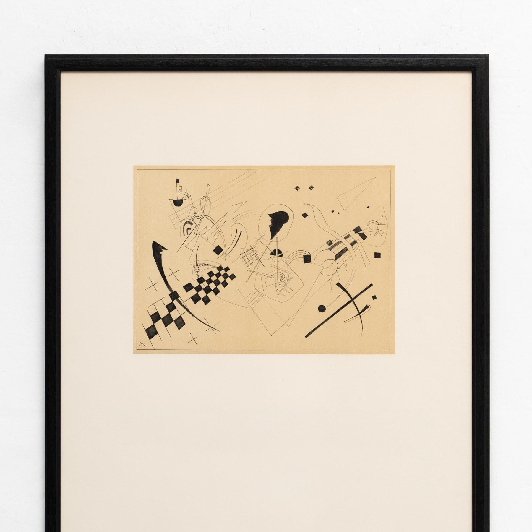 Wassily Kandinsky Framed Abstract Etching, circa 1960  3