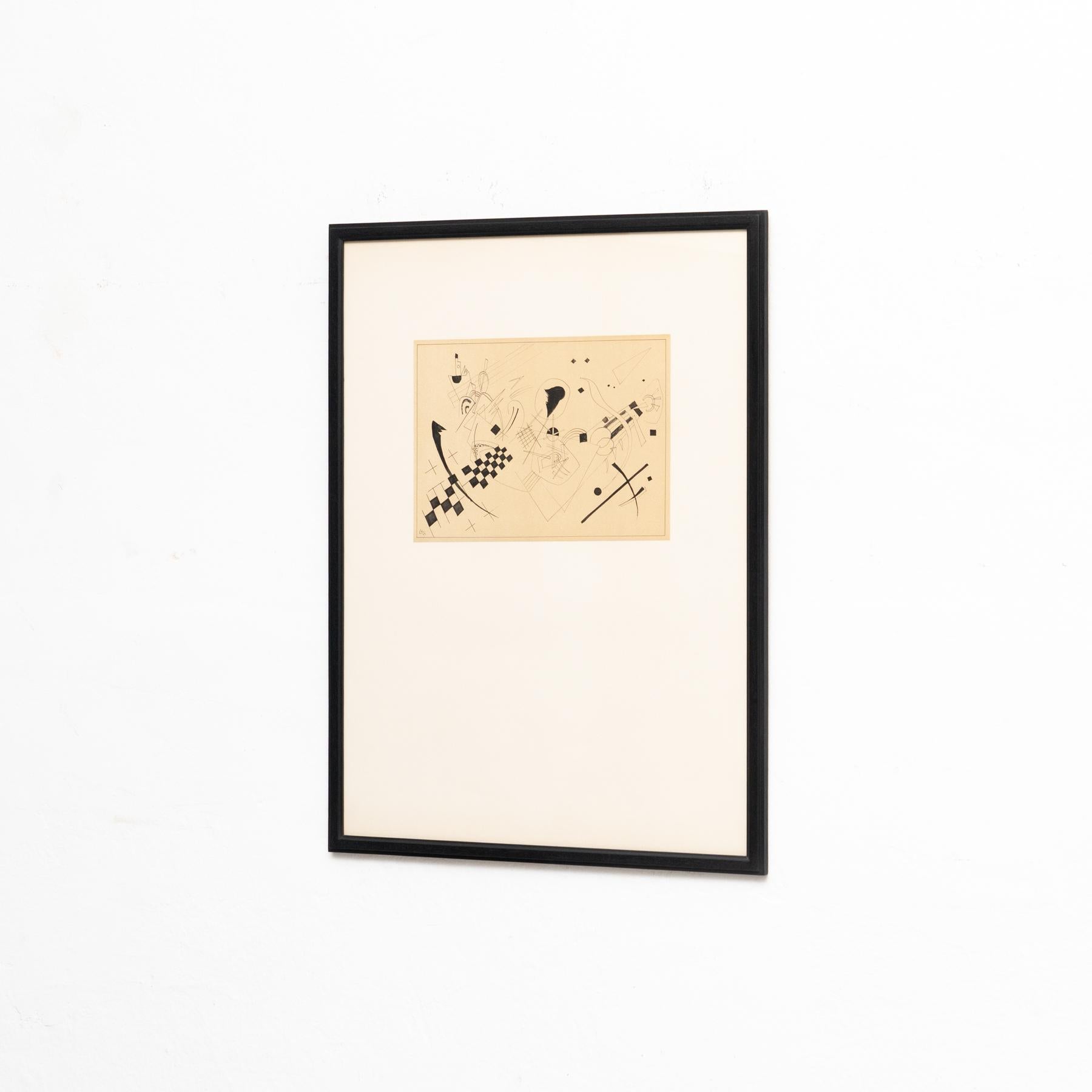Wassily Kandinsky Framed Abstract Etching, circa 1960  4