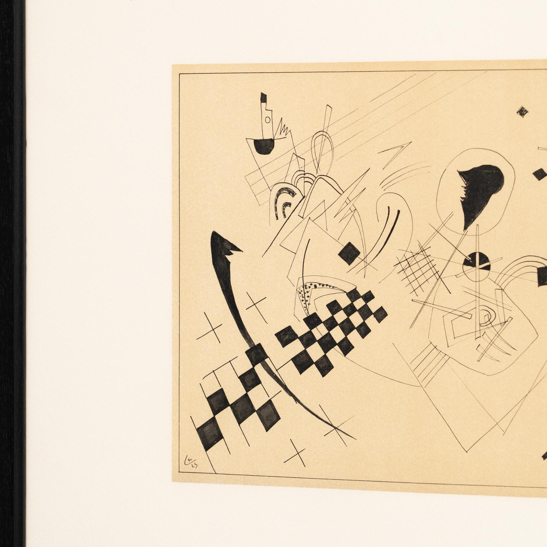 Wassily Kandinsky Framed Abstract Etching, circa 1960  5
