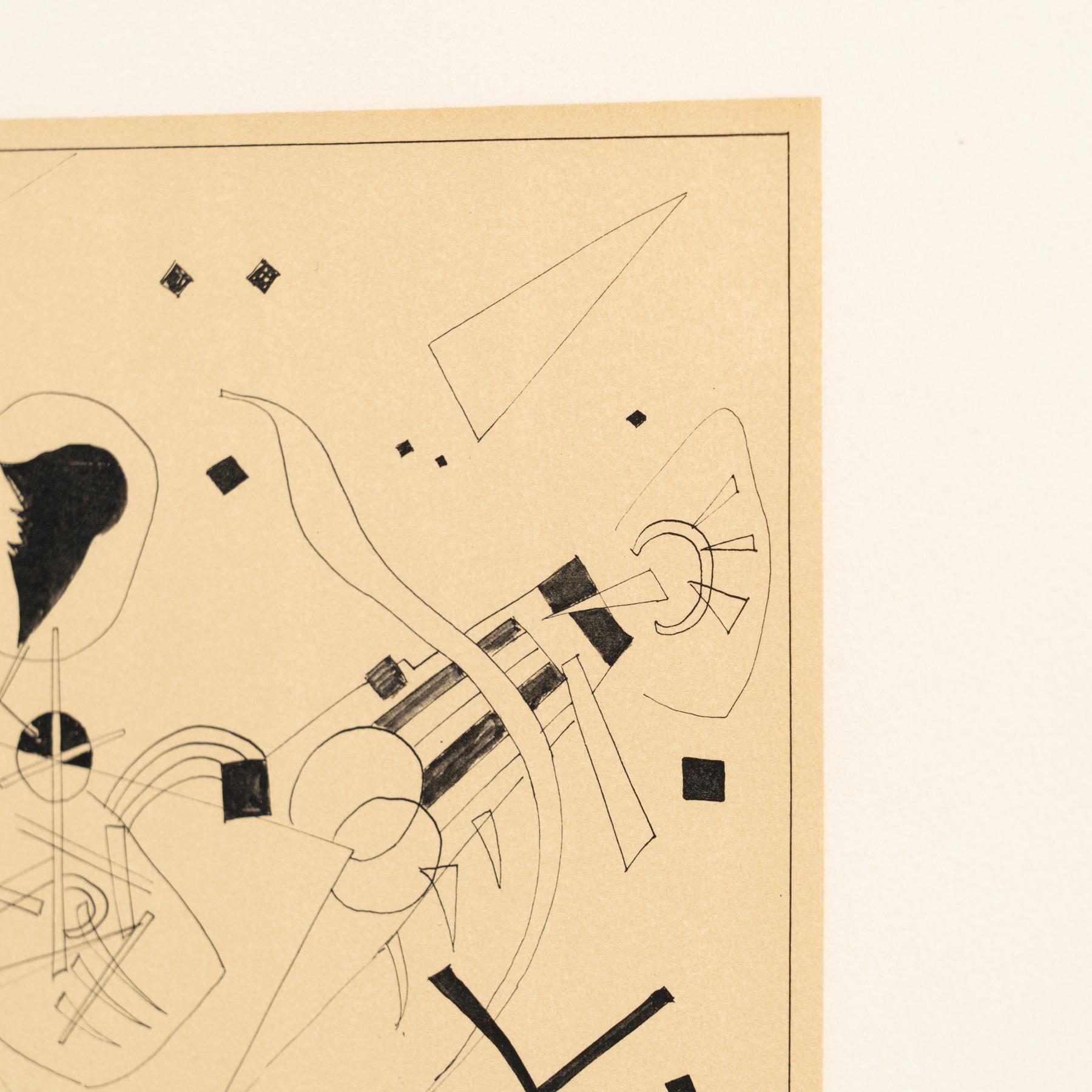 Wassily Kandinsky Framed Abstract Etching, circa 1960  6