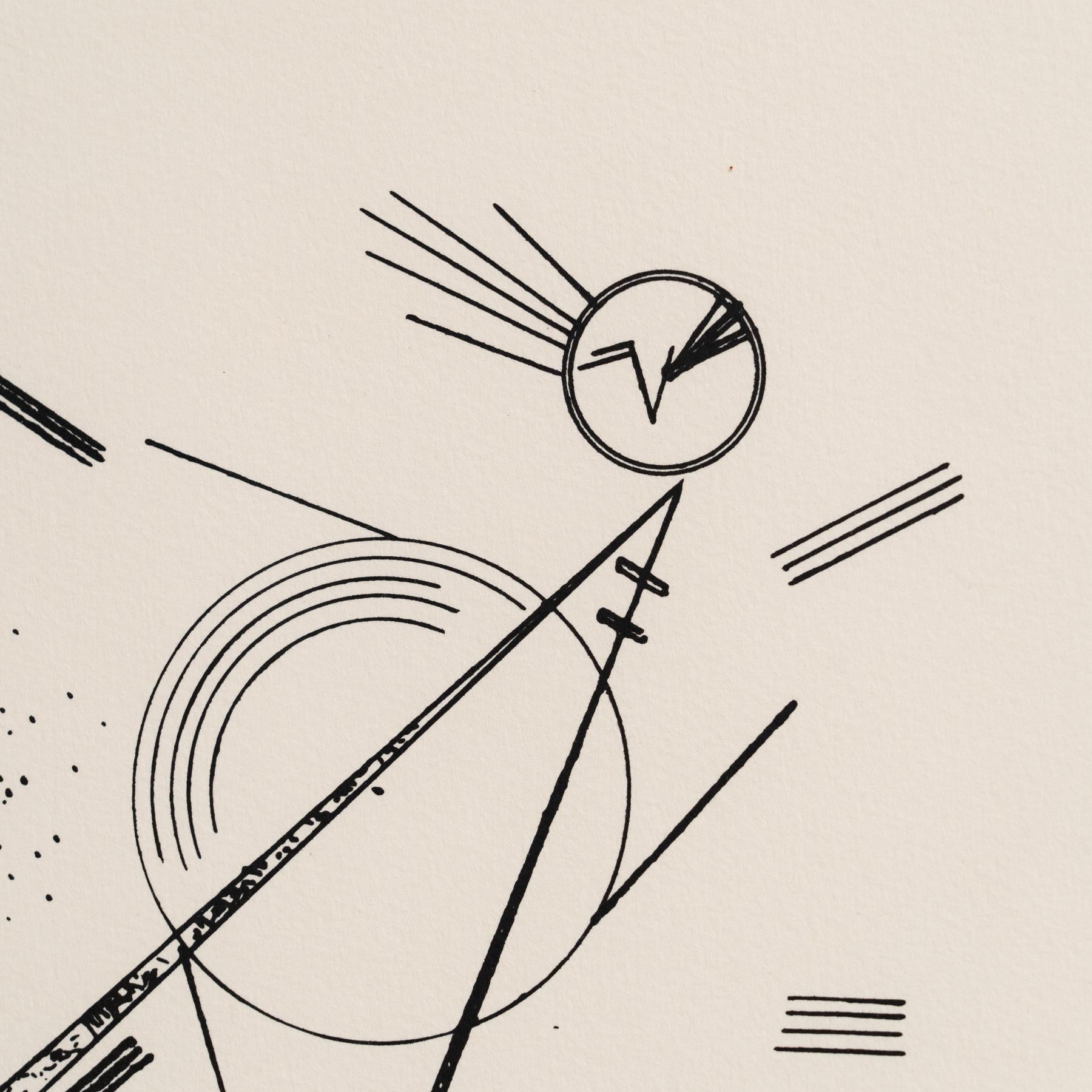 Wassily Kandinsky Gerahmte abstrakte Radierung, um 1960  (Papier) im Angebot