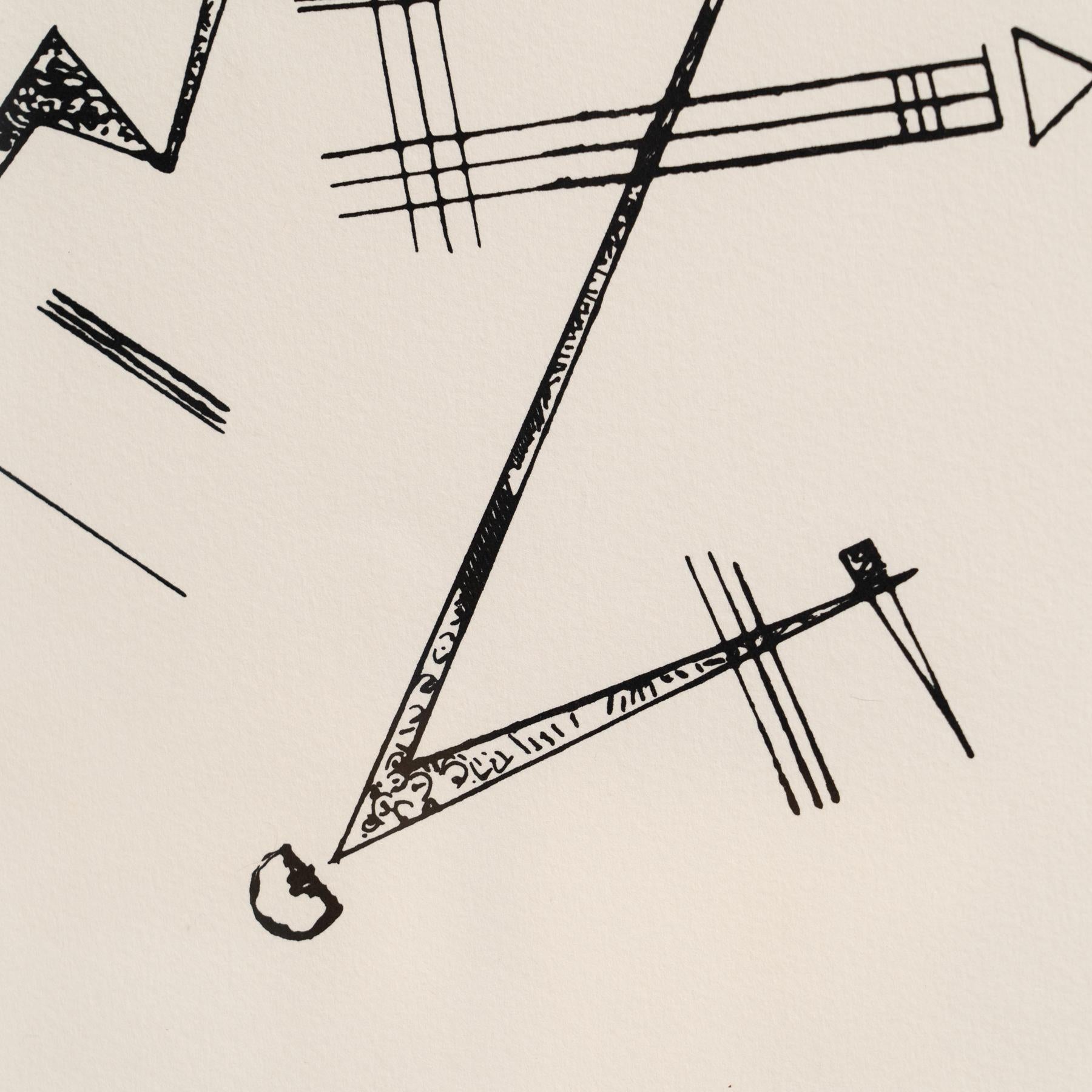Wassily Kandinsky Gerahmte abstrakte Radierung, um 1960  im Angebot 1