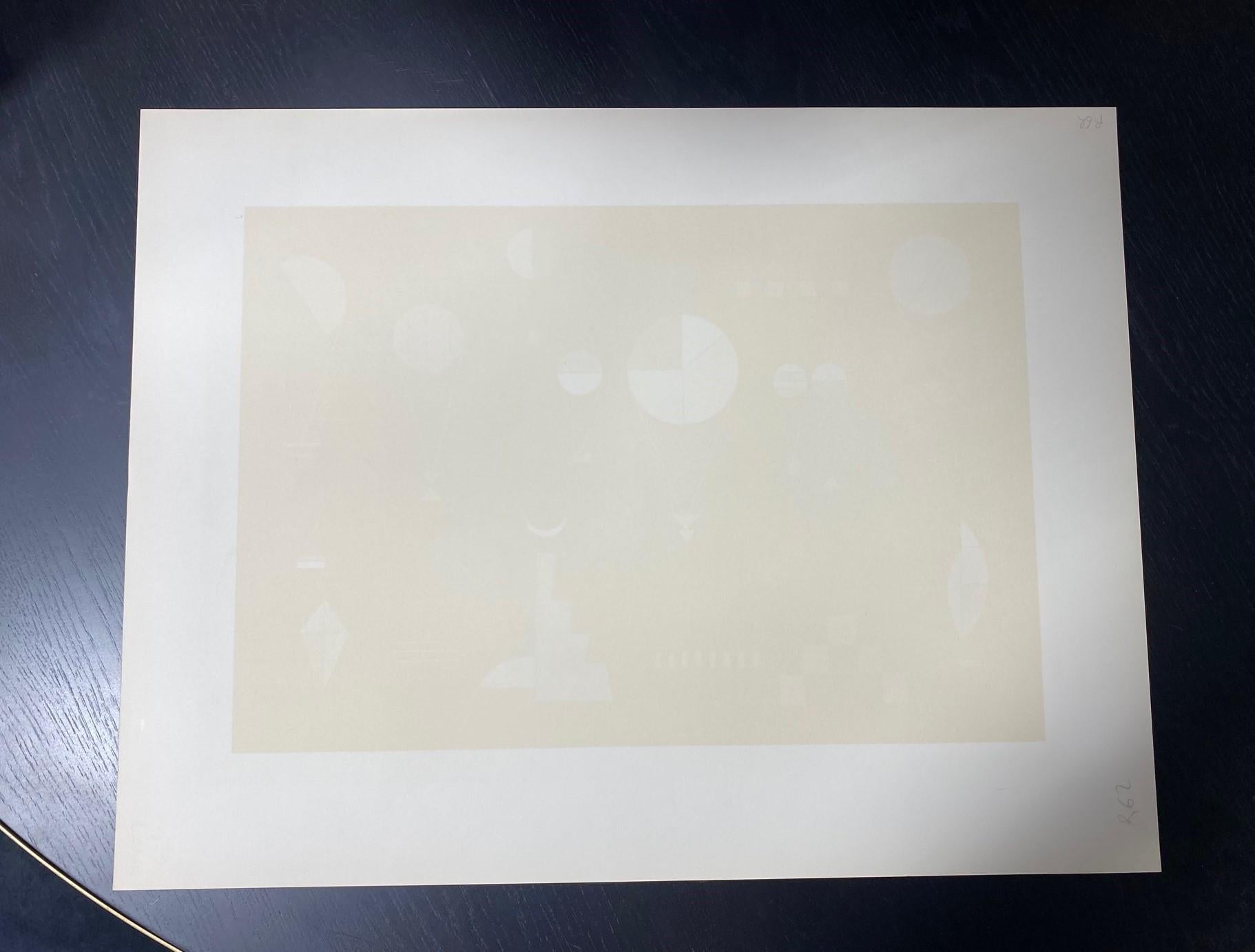 Paper Wassily Kandinsky Limited Edition Offset Lithograph Plat Profond 'Deep Surface'