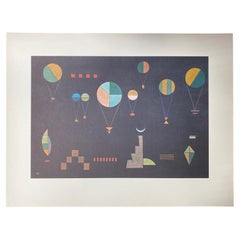 Offset-Lithographie-Teller Profond von Kandinsky, limitierte Auflage 