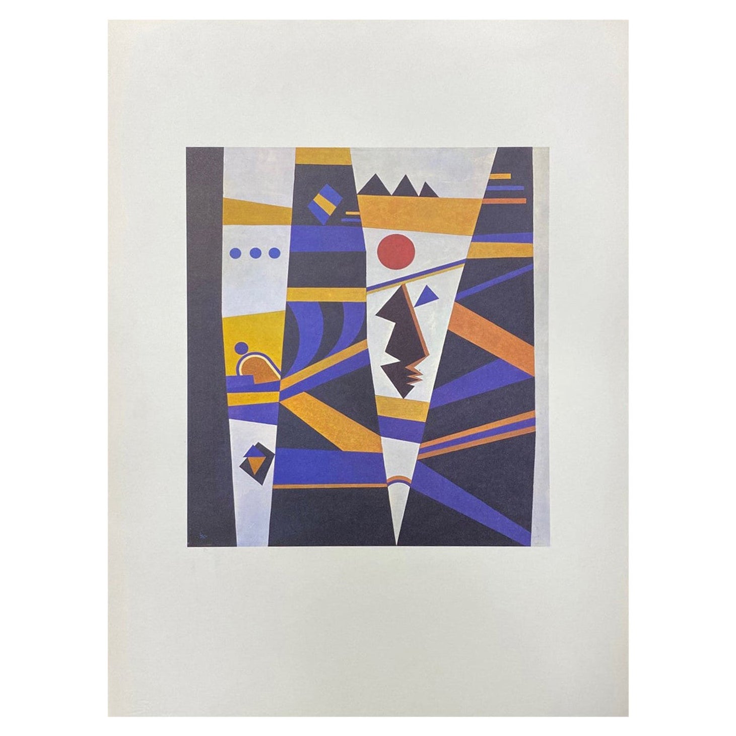 Wassily Kandinsky Limited Edition Offset Lithograph Print "Liason" Maeght R55