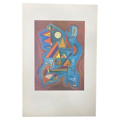 Wassily Kandinsky Limited Edition Offset Lithograph "Standing" Maeght R59