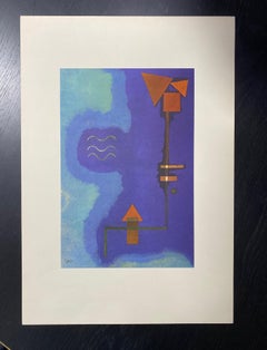 Lithographie colorée Tirant Sur Le Violet de Wassily Kandinsky en édition limitée