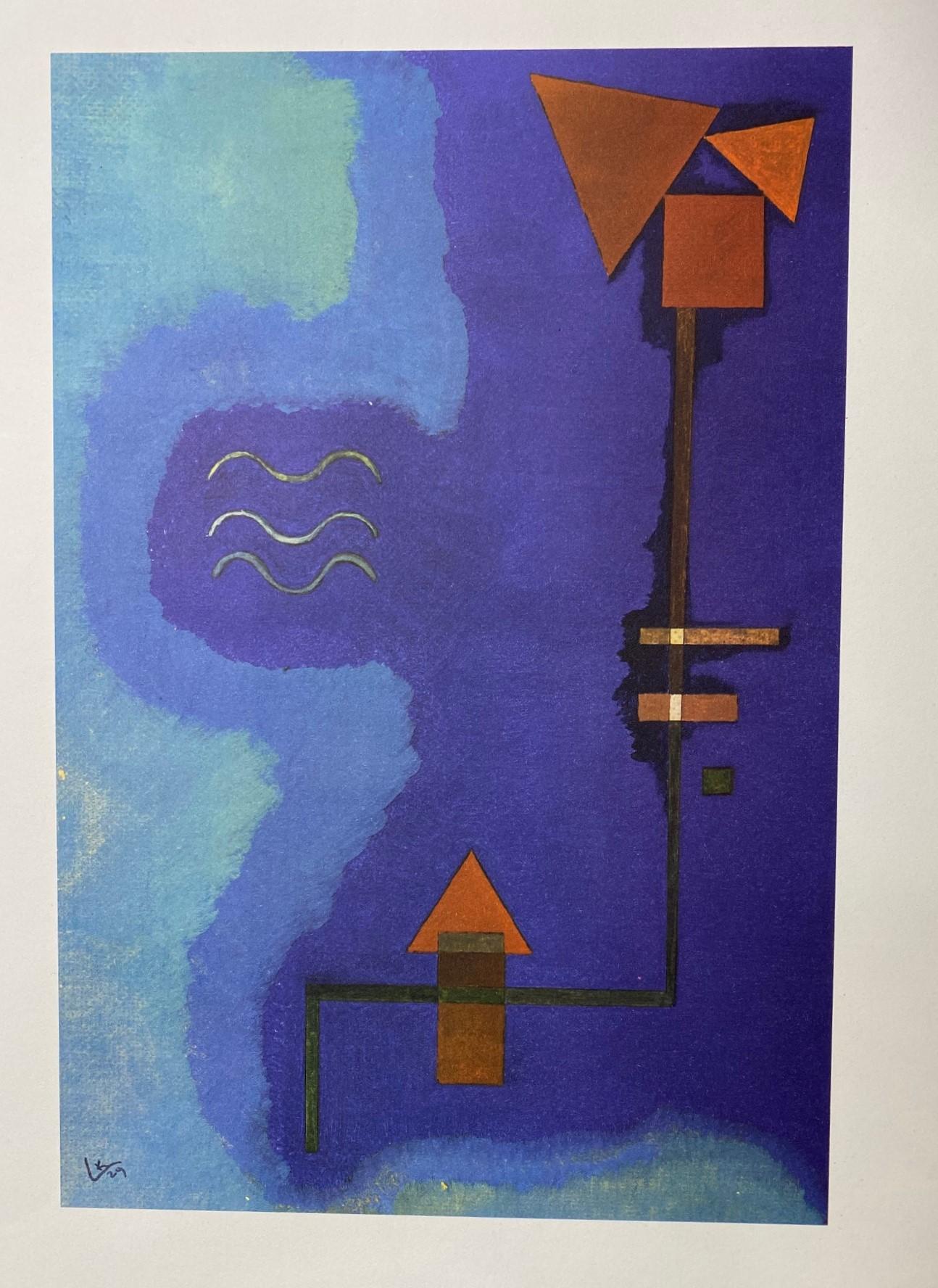 Expressionniste Lithographie Offset Tirant Sur Le Violet de Wassily Kandinsky, édition limitée  en vente