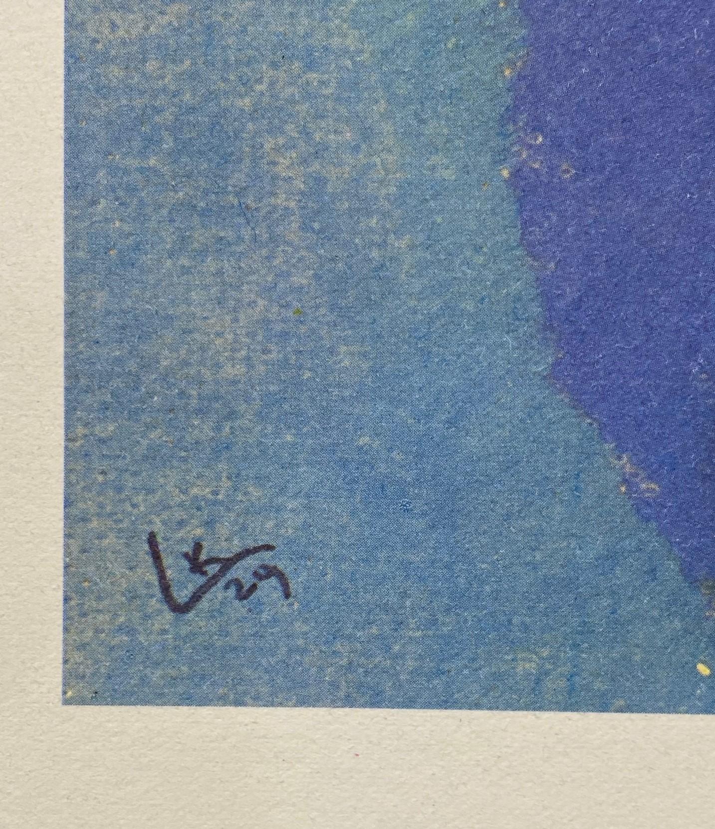 Offset-Lithographie Tirant Sur Le Violett von Kandinsky, limitierte Auflage  (Papier) im Angebot