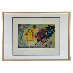 Wassily Kandinsky Print from Painting Titled Yellow-red-blue
