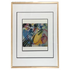 Wassily Kandinsky Serigrafía abstracta titulada Improvisación 26