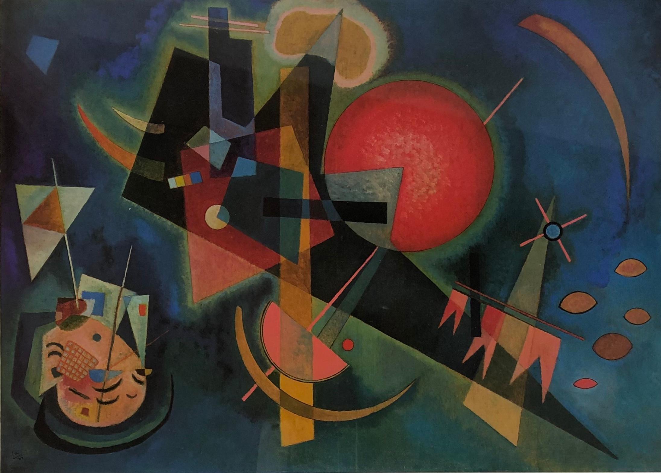 German Wassily Kandinsky Print, in the Blue For Sale