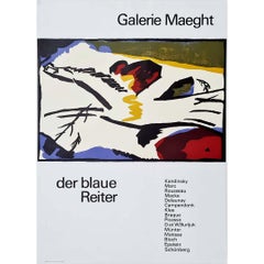 1962 Original Poster by Kandinsky - Der blaue reiter at Maeght gallery
