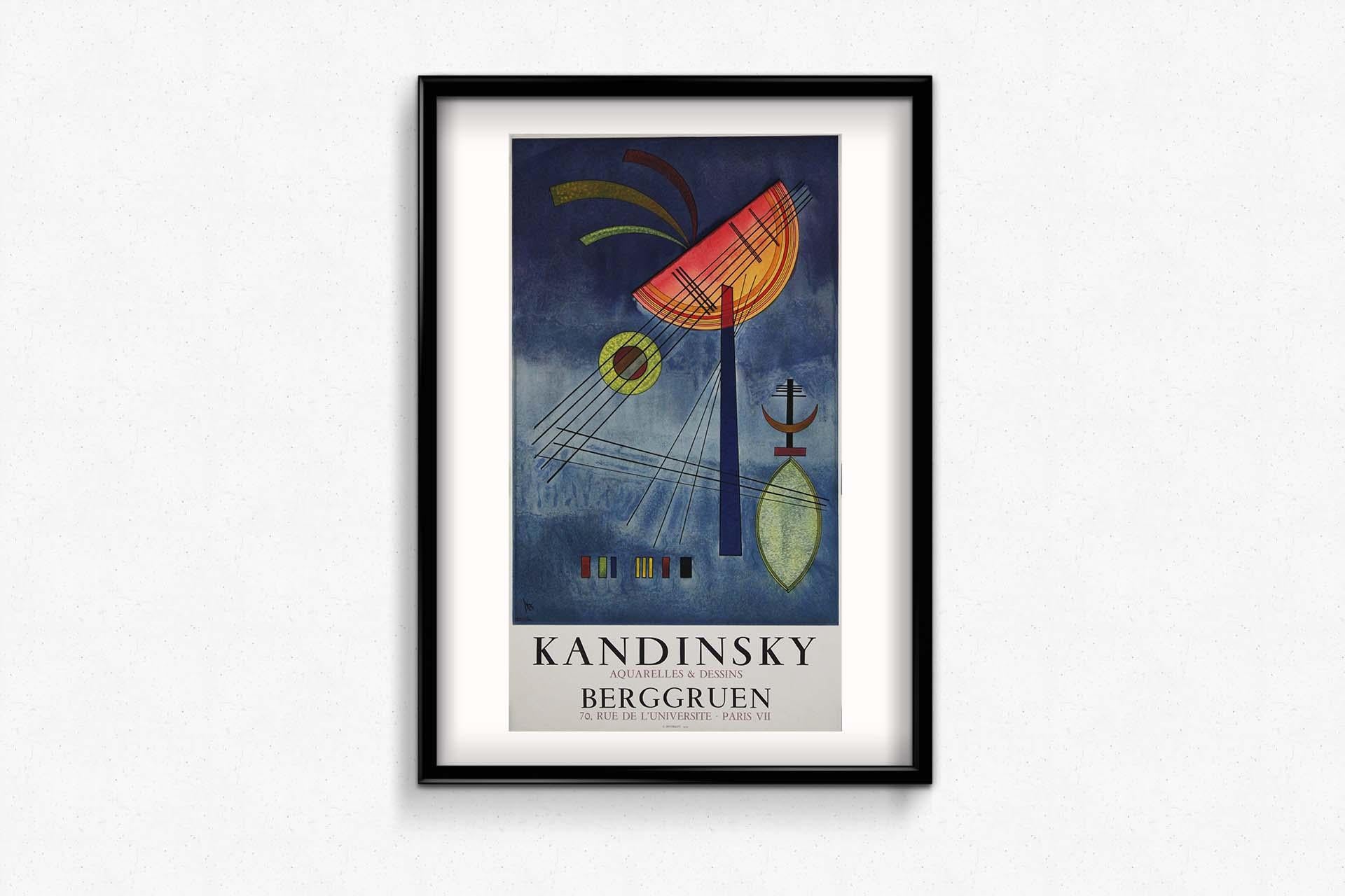 The original exhibition poster by Kandinsky, titled 