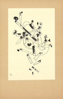 1982 Wassily Kandinsky 'Centenaire (No Text)' Expressionism Black & White France