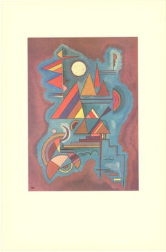 1990 Wassily Kandinsky 'Cut-out Blue and Red and Yellow'
