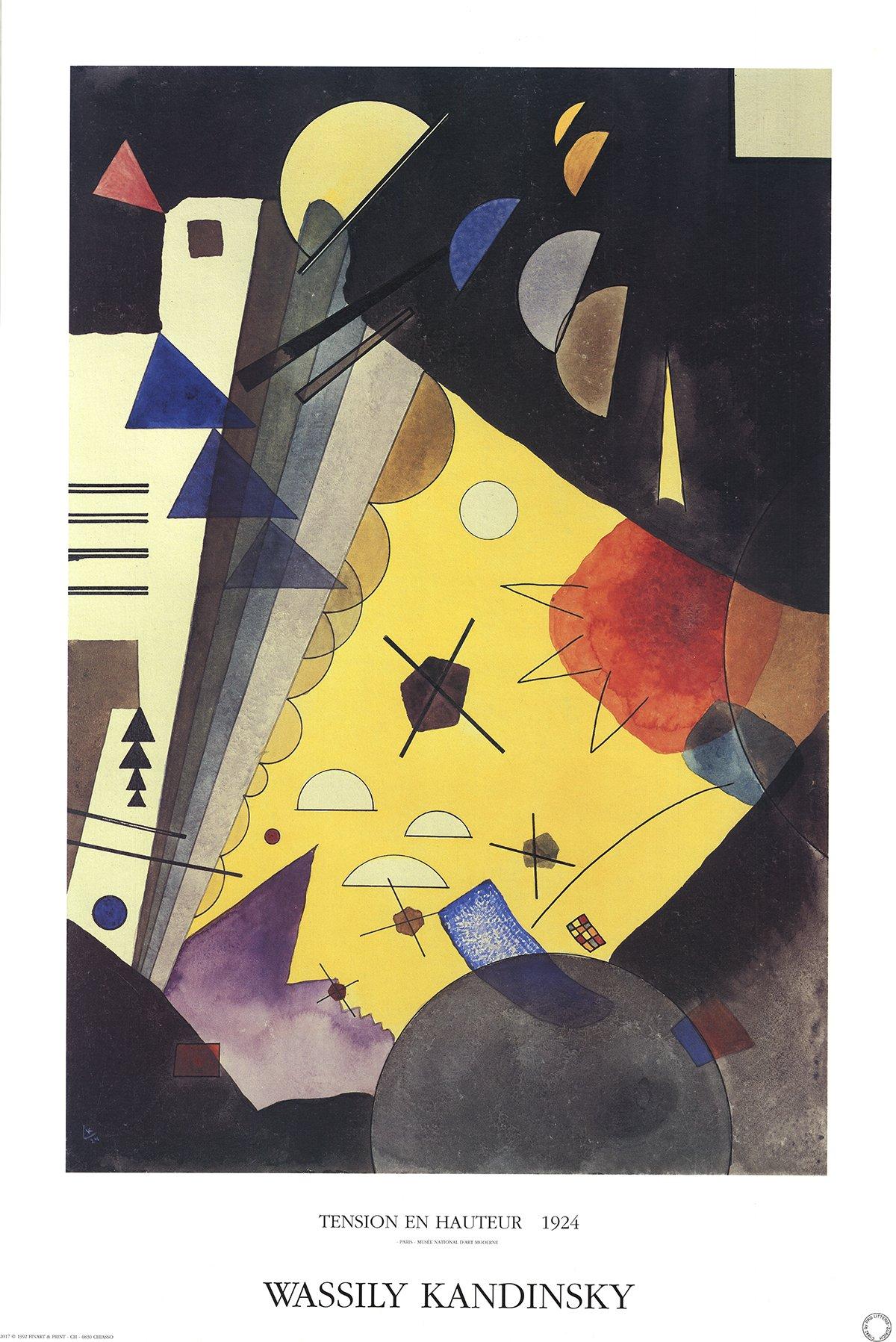 2017 d'après Wassily Kandinsky « Tension in Height » 