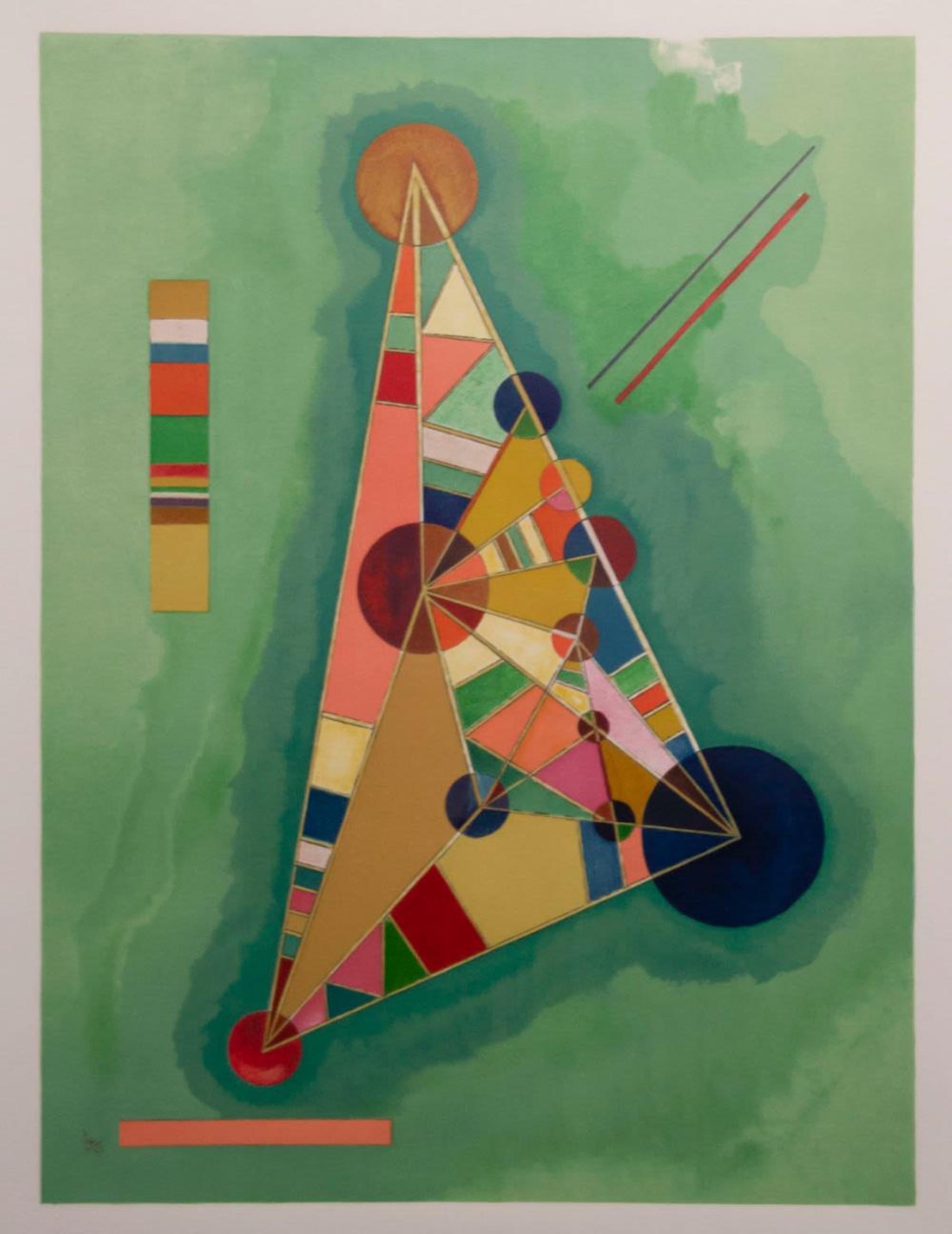 Bunt im Dreieck - Print by Wassily Kandinsky