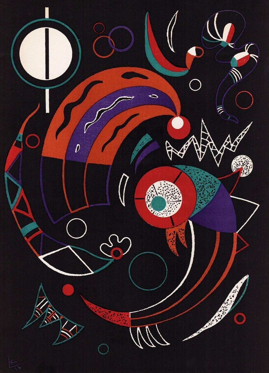 Comets - Print by Wassily Kandinsky