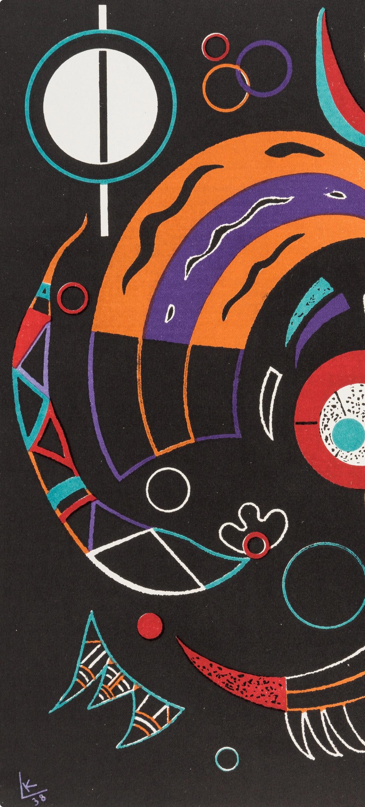 Comets, Verve: Revue Artistique et Littéraire - Black Abstract Print by Wassily Kandinsky