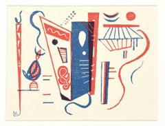 Composition From "XXe Siècle" - Original Woodcut print by V. Kandinsky - 1939
