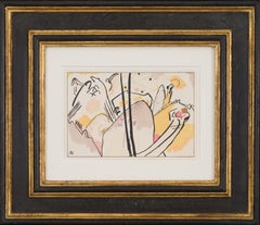 Der Blauer Reiter -  Study for Composition Nr. 4 abstract Kandinsky lithograph