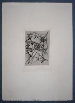 Etching for the German Art Community  Radierung für die Deutsche Kunstgemeinsch