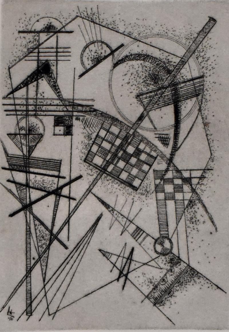 Wassily Kandinsky Abstract Print - Etching for the German Art Community  Radierung für die Deutsche Kunstgemeinsch