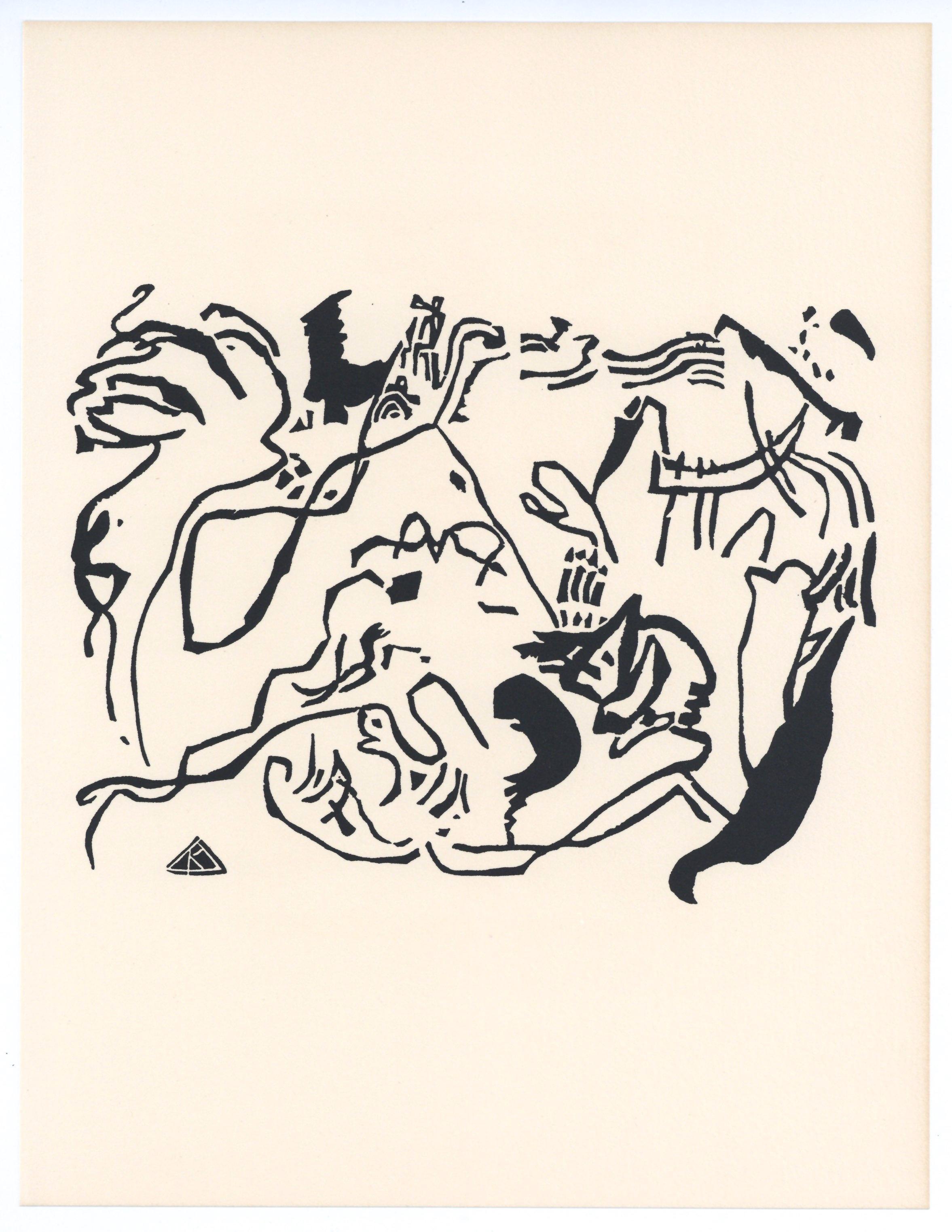 "Jüngster Tag" original woodcut (Judgement Day) - Print by Wassily Kandinsky