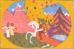 Vintage Kandinsky, Berge, XXe Siècle (after)