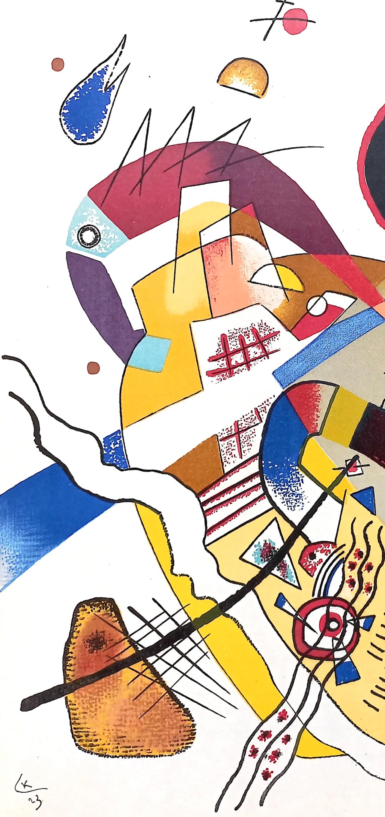 Kandinsky, Bonne Humeur, Derrière le miroir (después de) - Abstract Print Beige de Wassily Kandinsky