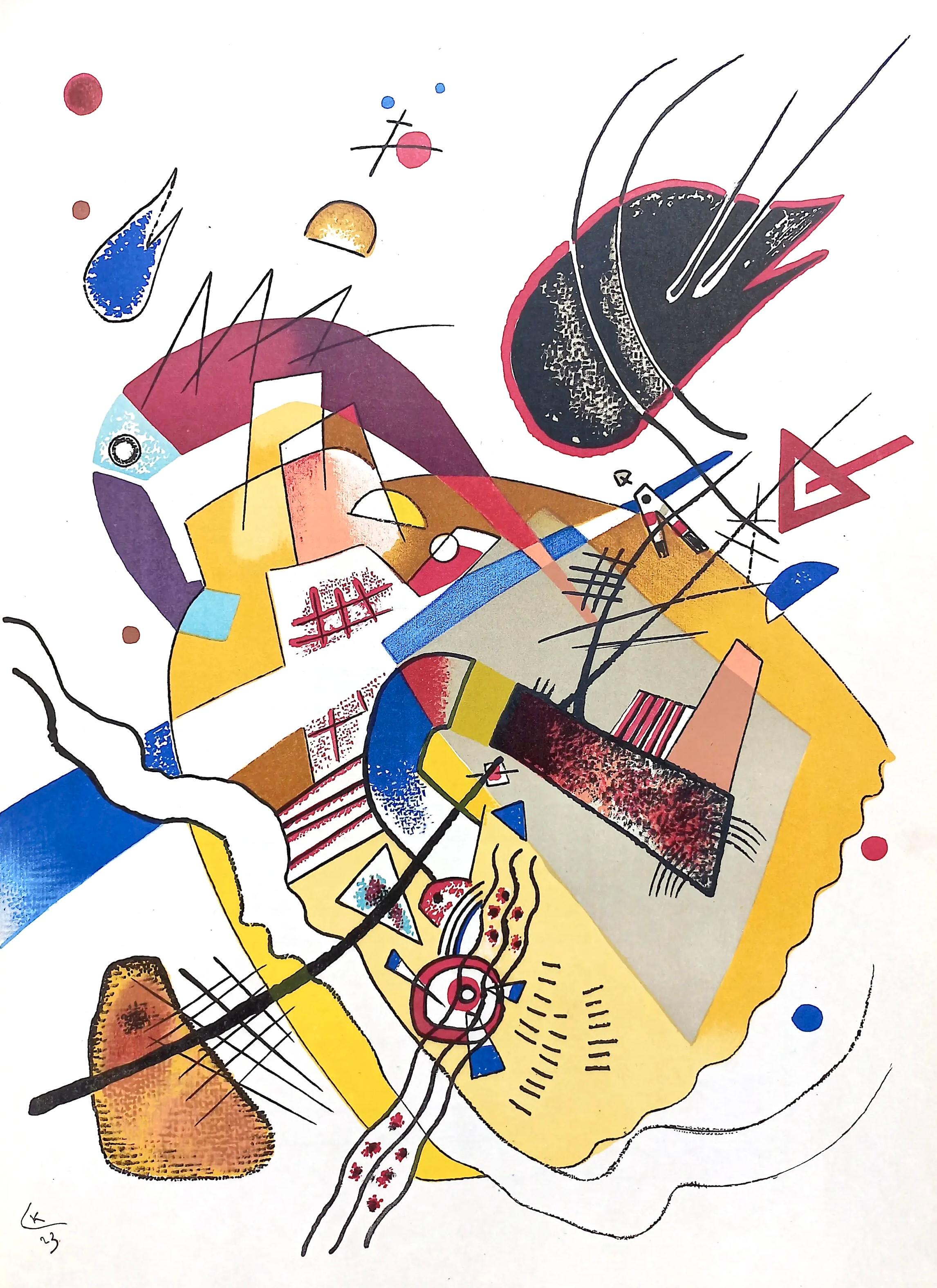 Abstract Print de Wassily Kandinsky - Kandinsky, Bonne Humeur, Derrière le miroir (después de)