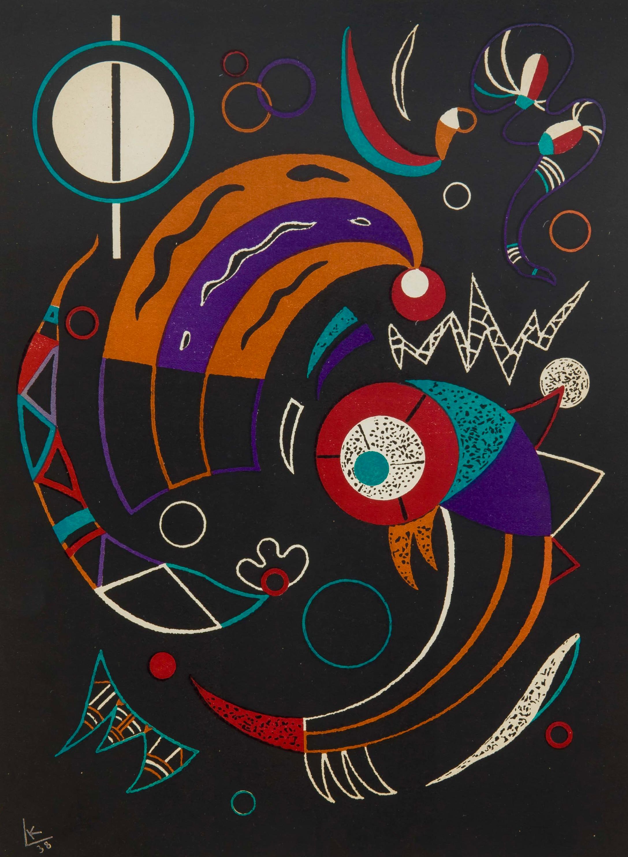 Wassily Kandinsky Abstract Print – Kandinsky, Comets, Verve: Revue Artistique et Littéraire (nach)