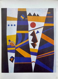 Wassily Kandinsky, Heavy Red, from Derriere le miroir, 1965 (after)