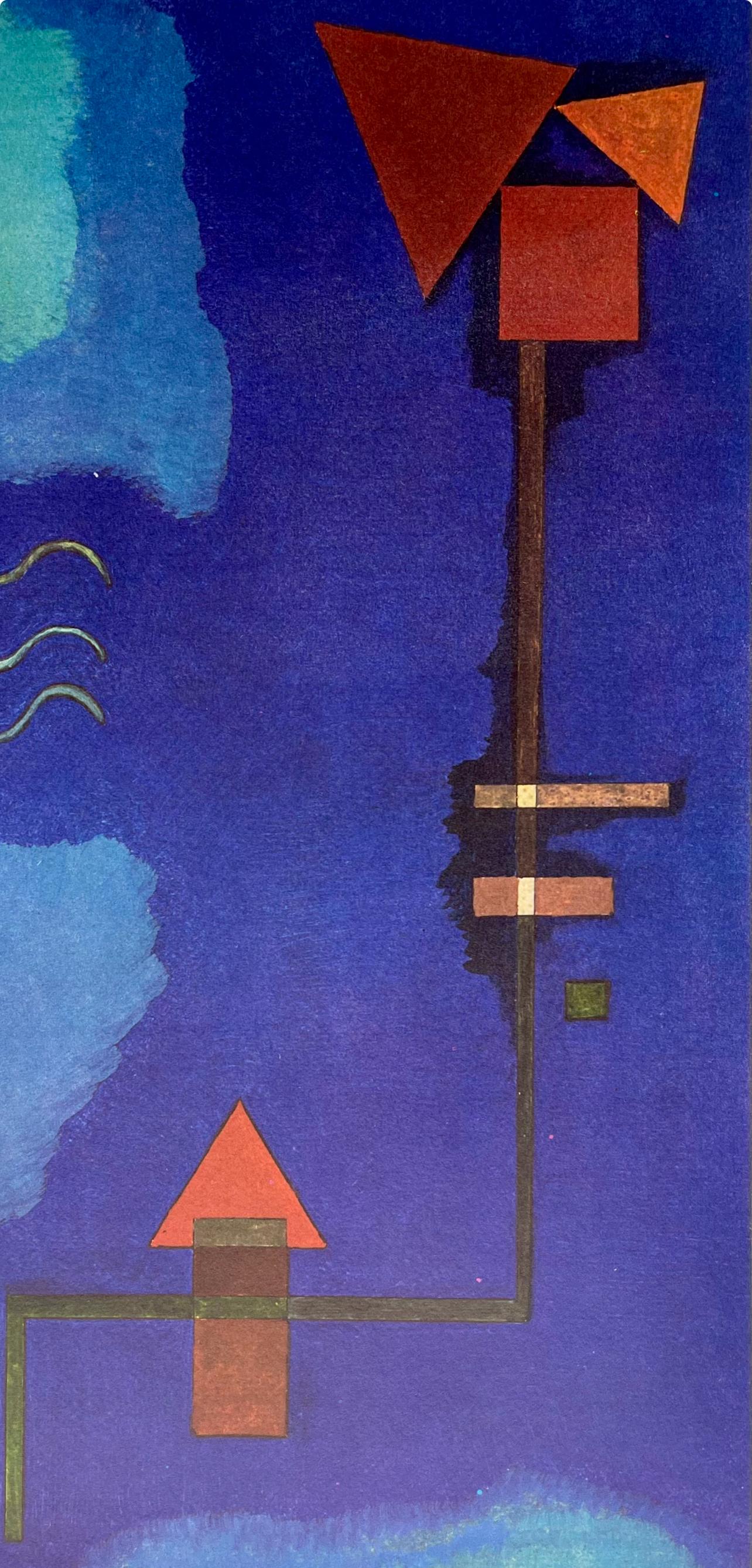 Kandinsky, Composition, Derrière le miroir (d'après) - Print de Wassily Kandinsky