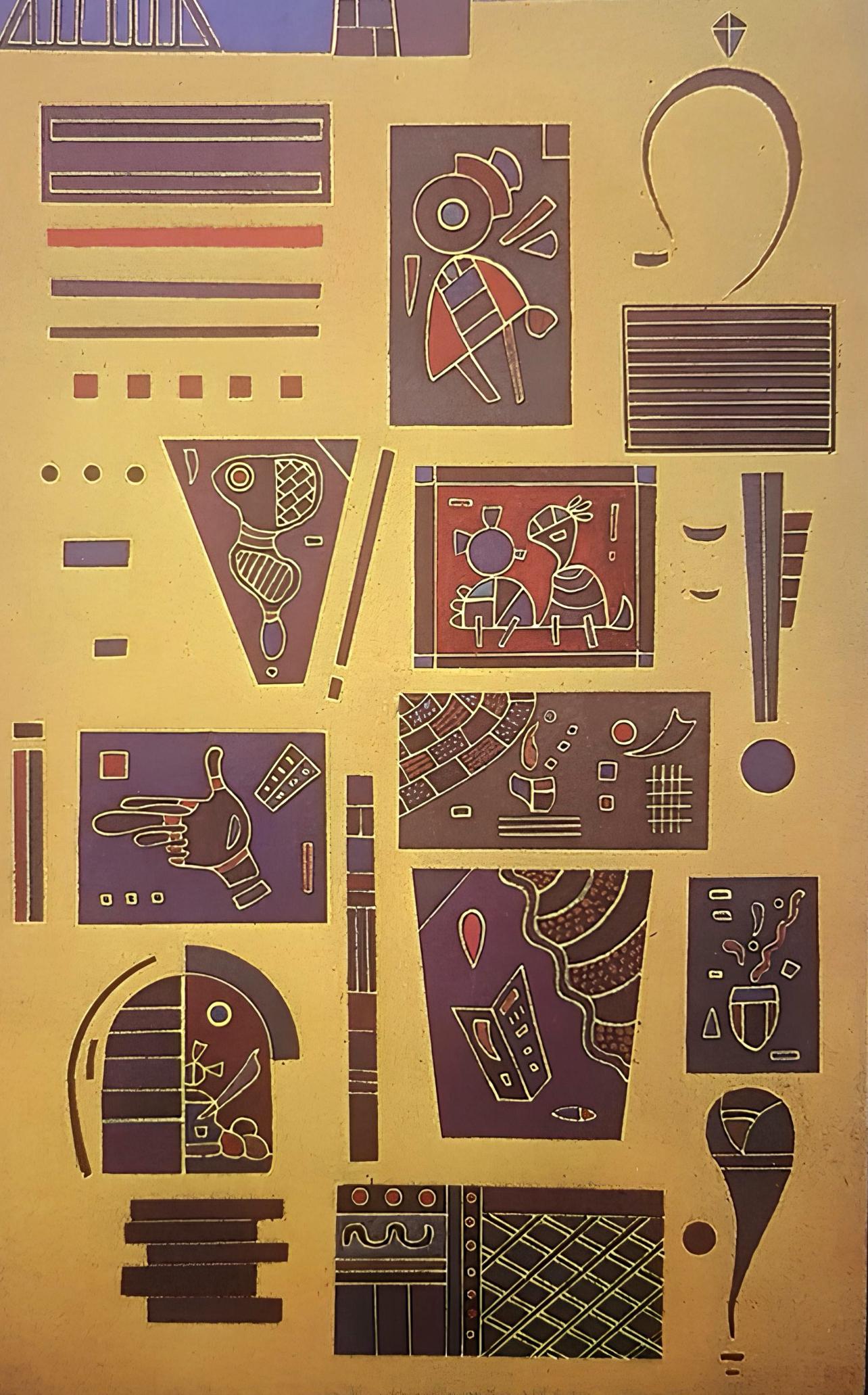 Kandinsky, Composition, Derrière le miroir (after) - Print by Wassily Kandinsky