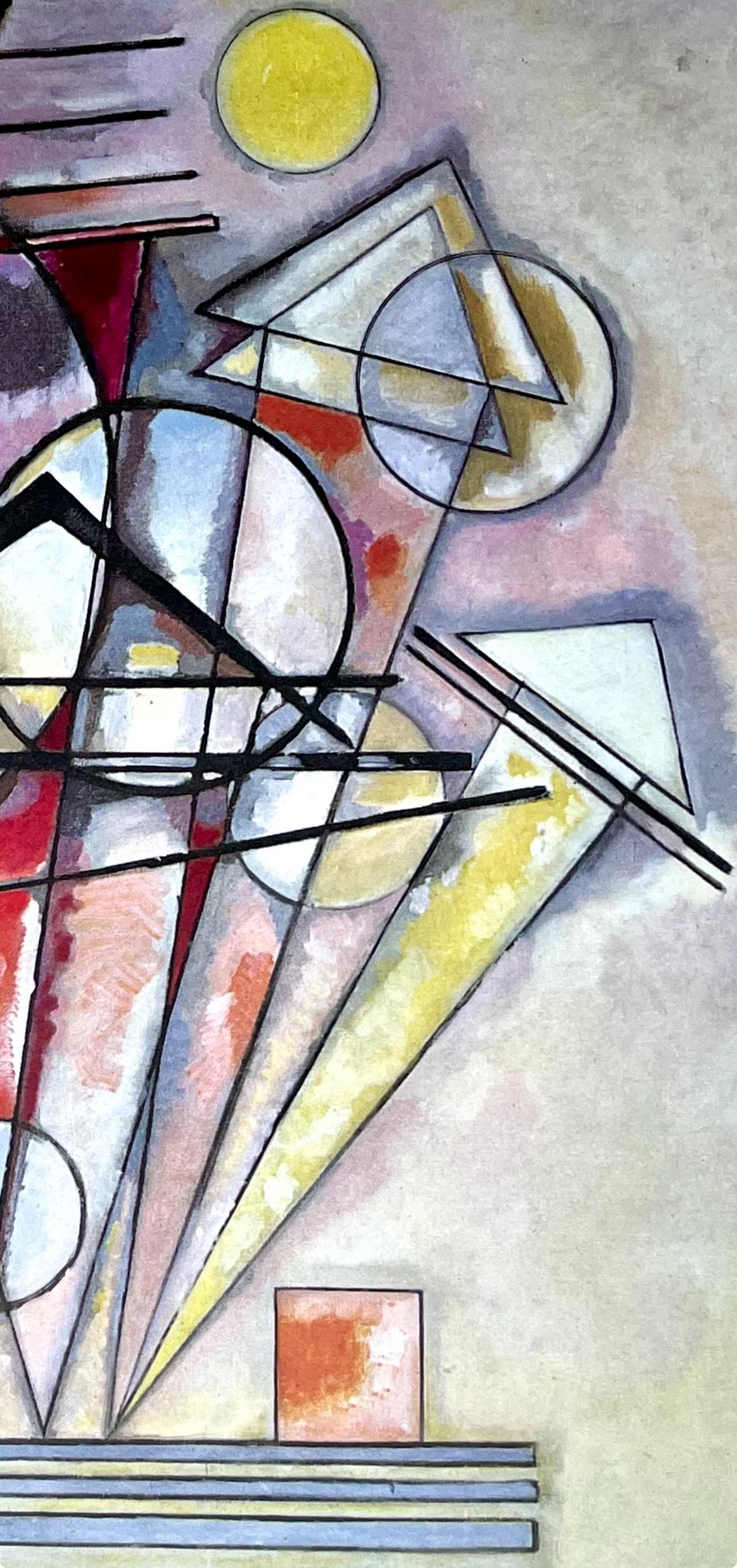 Kandinsky, Composition, Derrière le miroir (d'après) - Moderne Print par Wassily Kandinsky