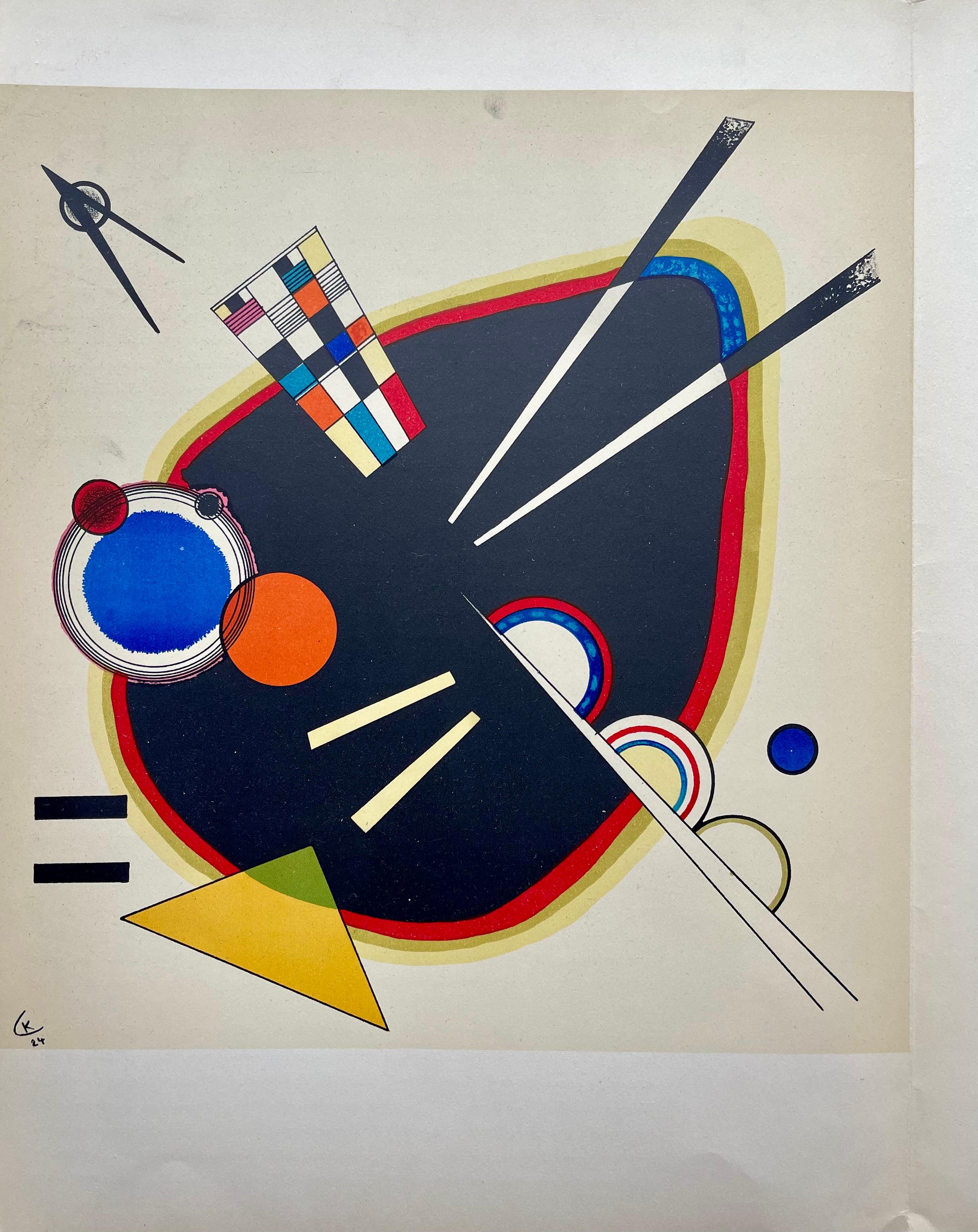Kandinsky, Composizione, Derrière le miroir (dopo) - Landscape Print Beige di Wassily Kandinsky