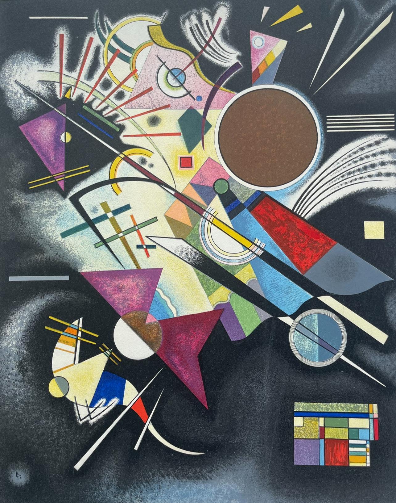 Wassily Kandinsky Abstract Print – Kandinsky, Komposition, Derrière le miroir (nach)