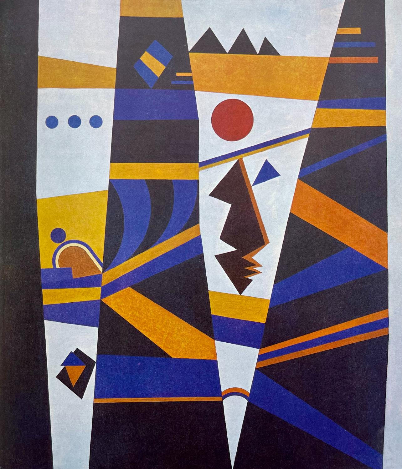Wassily Kandinsky Abstract Print – Kandinsky, Komposition, Derrière le miroir (nach)