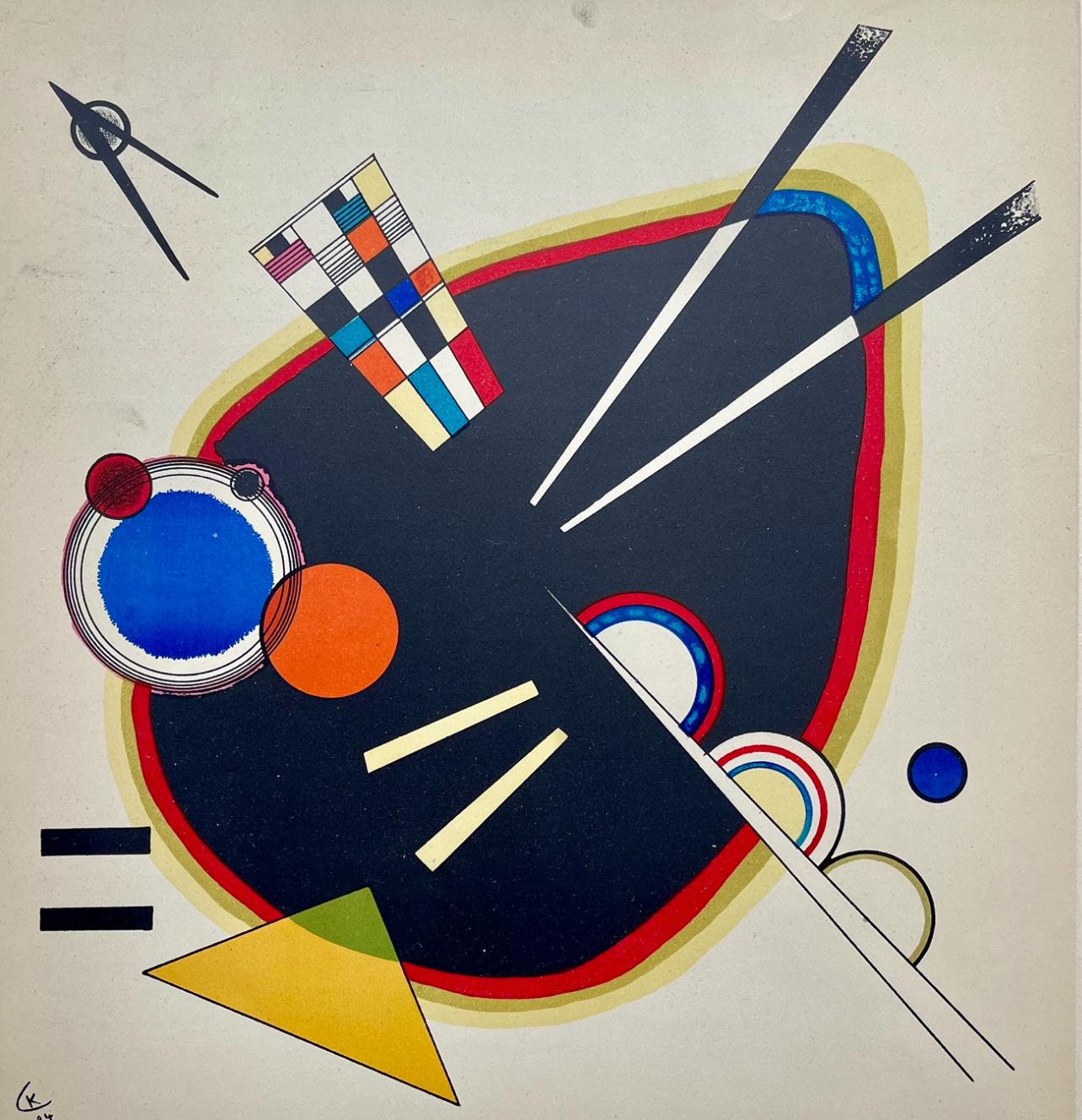 Landscape Print di Wassily Kandinsky - Kandinsky, Composizione, Derrière le miroir (dopo)